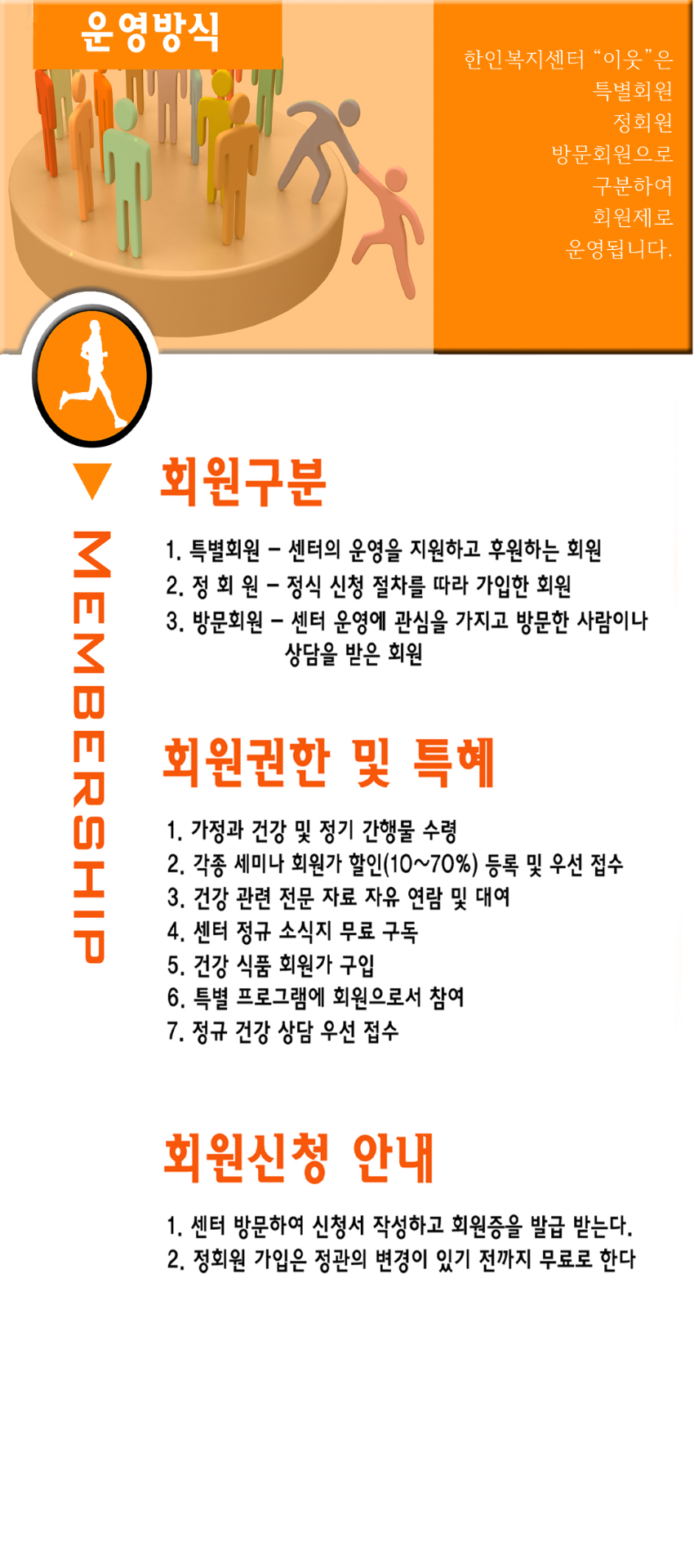 회원구분 및 운영방식